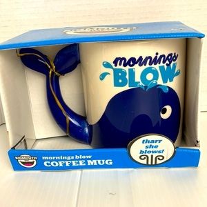 Bigmouth “Mornings Blow” coffee mug whale